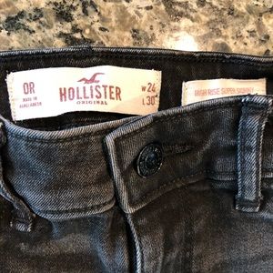 Hollister black ripped jeans